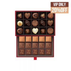Chocolate Luxury Gift Box Red 30pcs