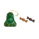 Holiday Jingle Bell Novalty Tin G Cube Chocolate Truffle 3pcs