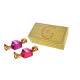 Wedding Chocolate Gold Folding Box 2pcs 