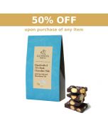 Handcrafted 72% Dark Chocolate Slab with Sea Salt and Macadamia Nut